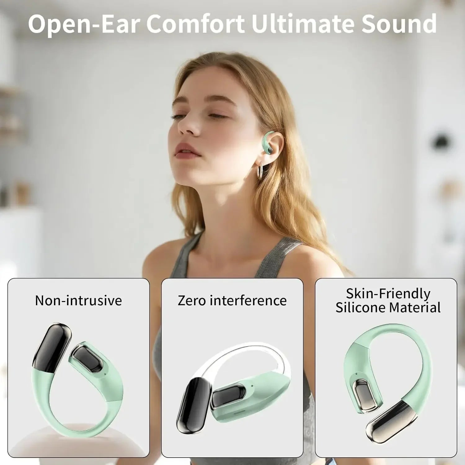 ZZLOVE J20 New True Wireless In Ear Music Earbuds Bluetooth 6.0 Gaming Earbuds Video TWS HIFI Dolby Bass 9D Stereo HD Call Earbuds Suitable for Android Phone Sports Earbuds Smart Earbuds Valentine's Day Gift