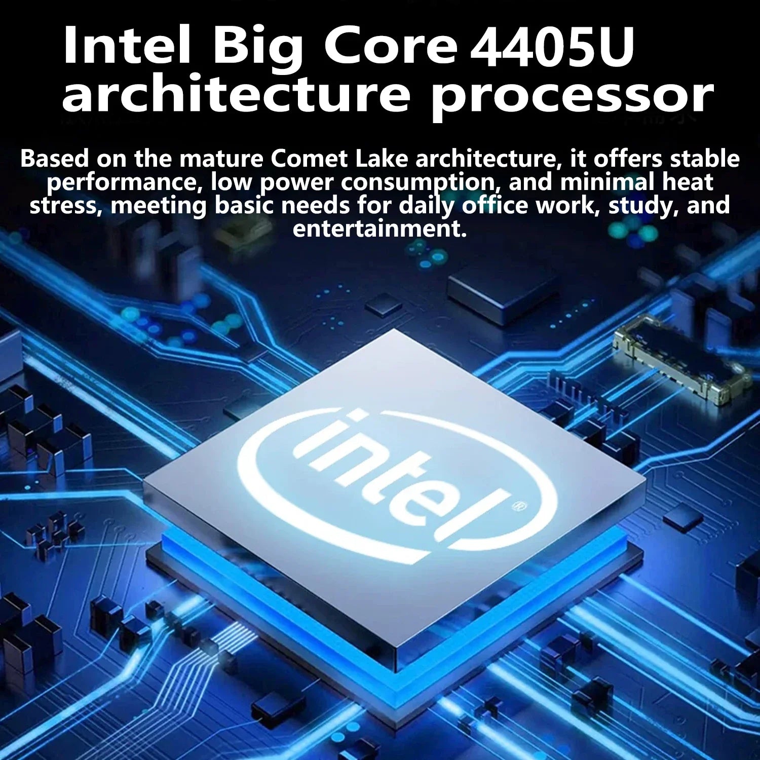 LENO 14.1"Ultra Slim Laptop Windows11 16GB 2TB SSD Gamer Notebook Intel 4405U 1920*1080 Display Office Study Gaming Computer PC