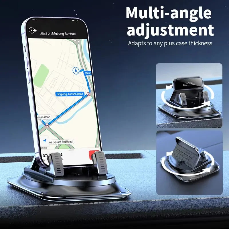 Car Phone Mount Anti Slip Silicone Dashboard Phone Holder 360-Degree