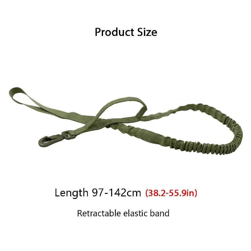 Tactical Dog Harness Leash Collar Molle Pouches for Medium Large Dogs Training Military Pet Vest Adjustable Service Dog Harness