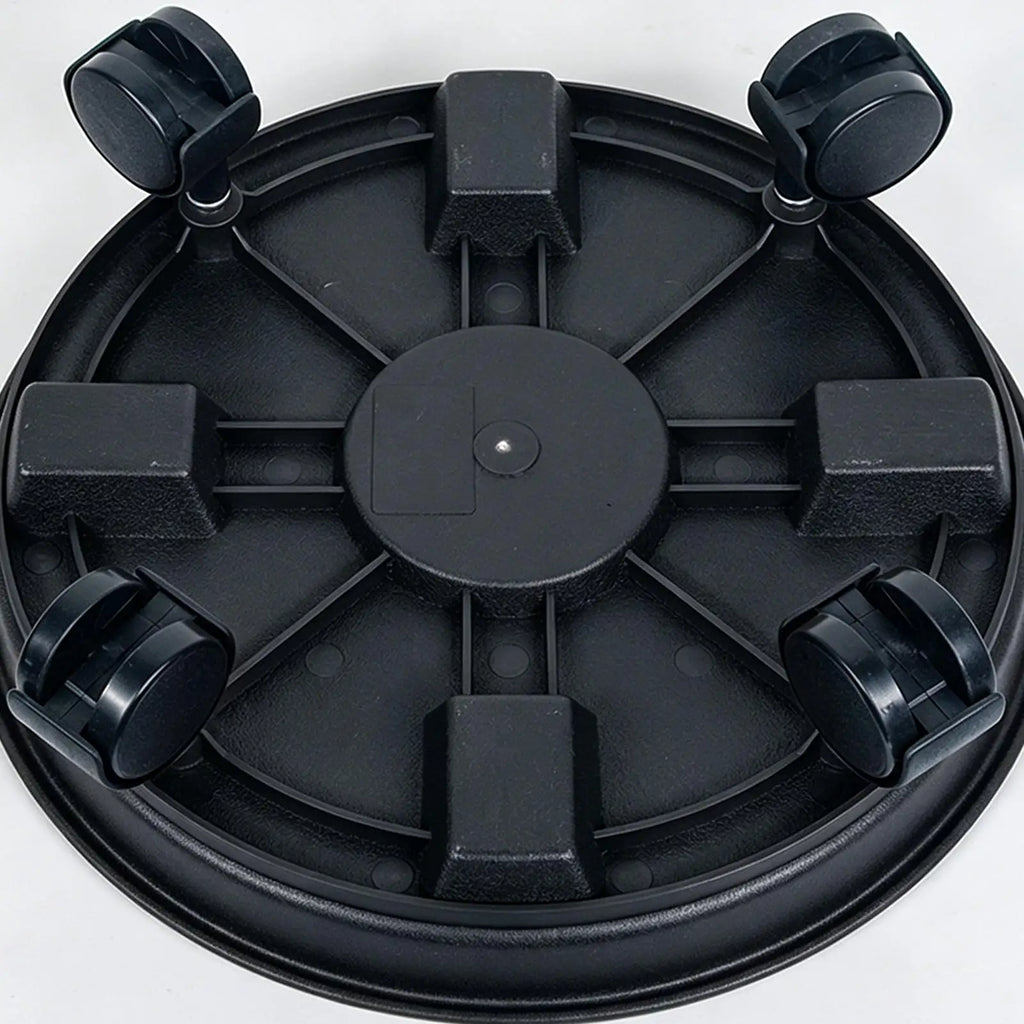 Heavy Duty Plant Holder 4 Wheel Rolling Planter Tray with Drainage Plant Pot Dolly Movable Base Home Garden Decorative Pot Stand