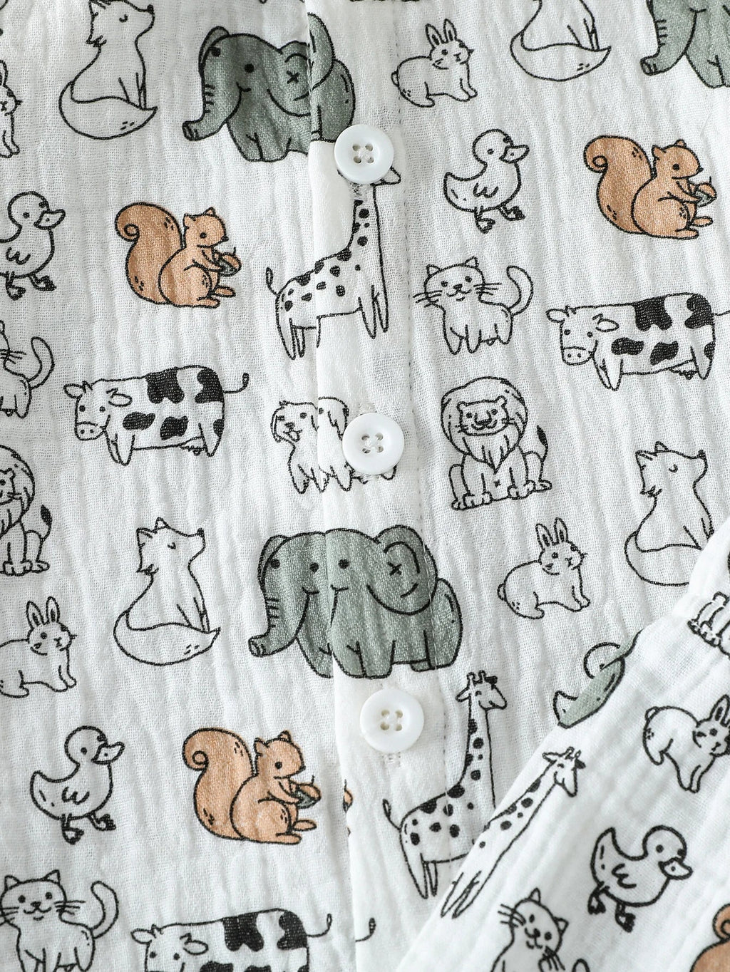 New Summer Dinosaur Cartoon Printed Short-Sleeved T-Shirt and Shorts