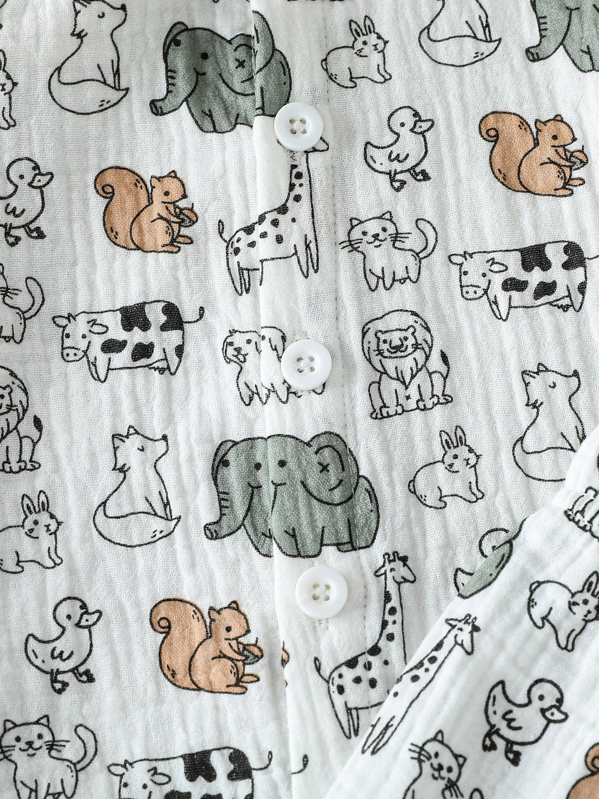 New Summer Dinosaur Cartoon Printed Short-Sleeved T-Shirt and Shorts