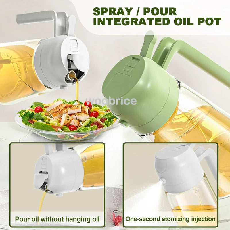 2in1 Kitchen Spray Oil Dispenser Oil Sprayer Polisher or Only Brush
