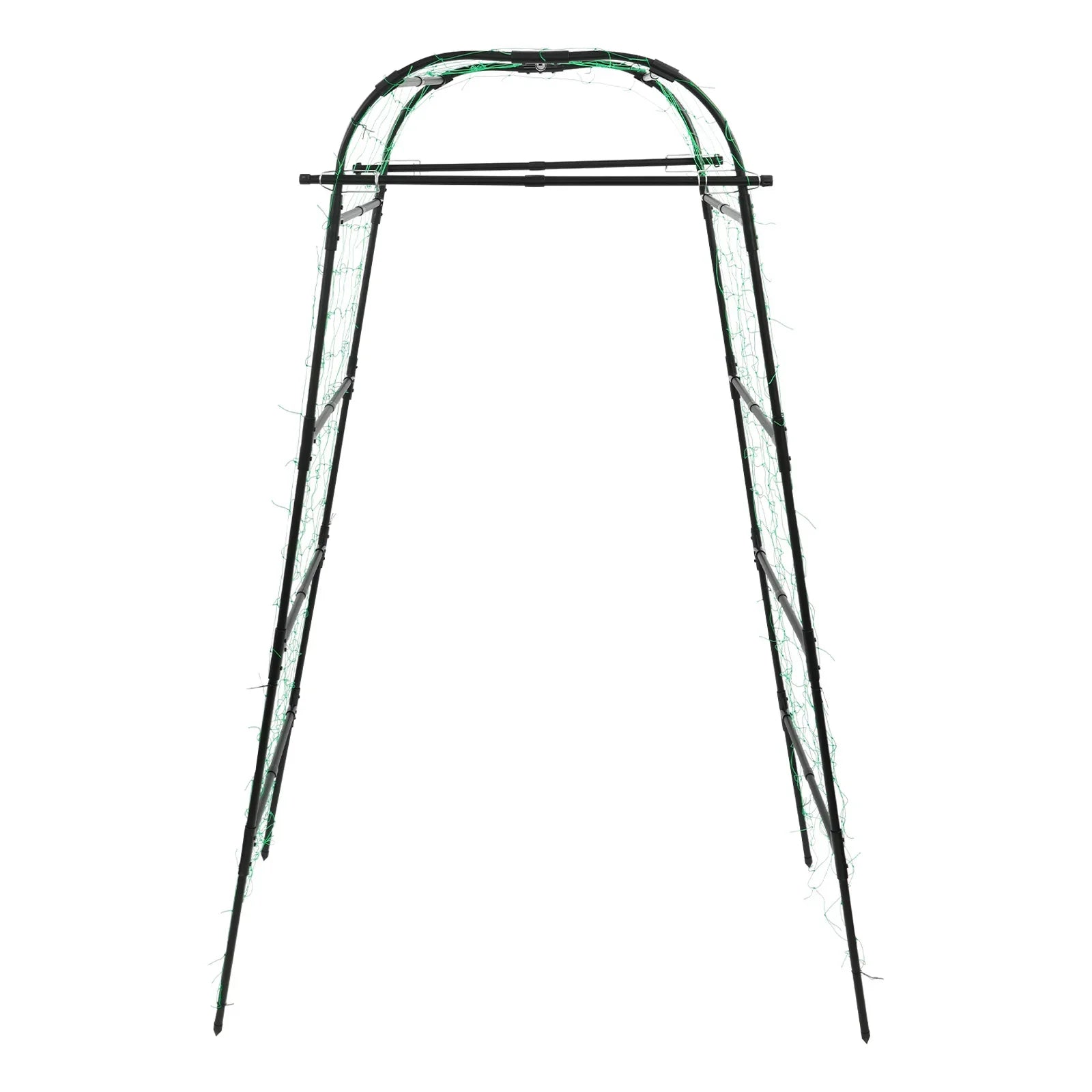 Garden Arch Trellis 82.7in Tall, Climbing Plant Support 35.4x31.5in, Steel Arbor for Cucumber Grape Vine Tomato