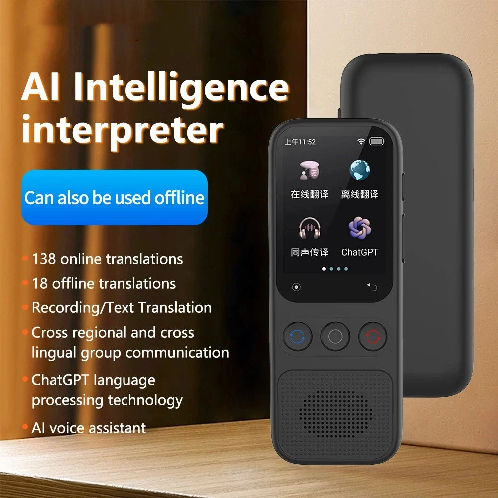 Voice Translator Real Time 142 Online Translation 18 Offline Translation Device Real-Time Smart Voice Photo Translator