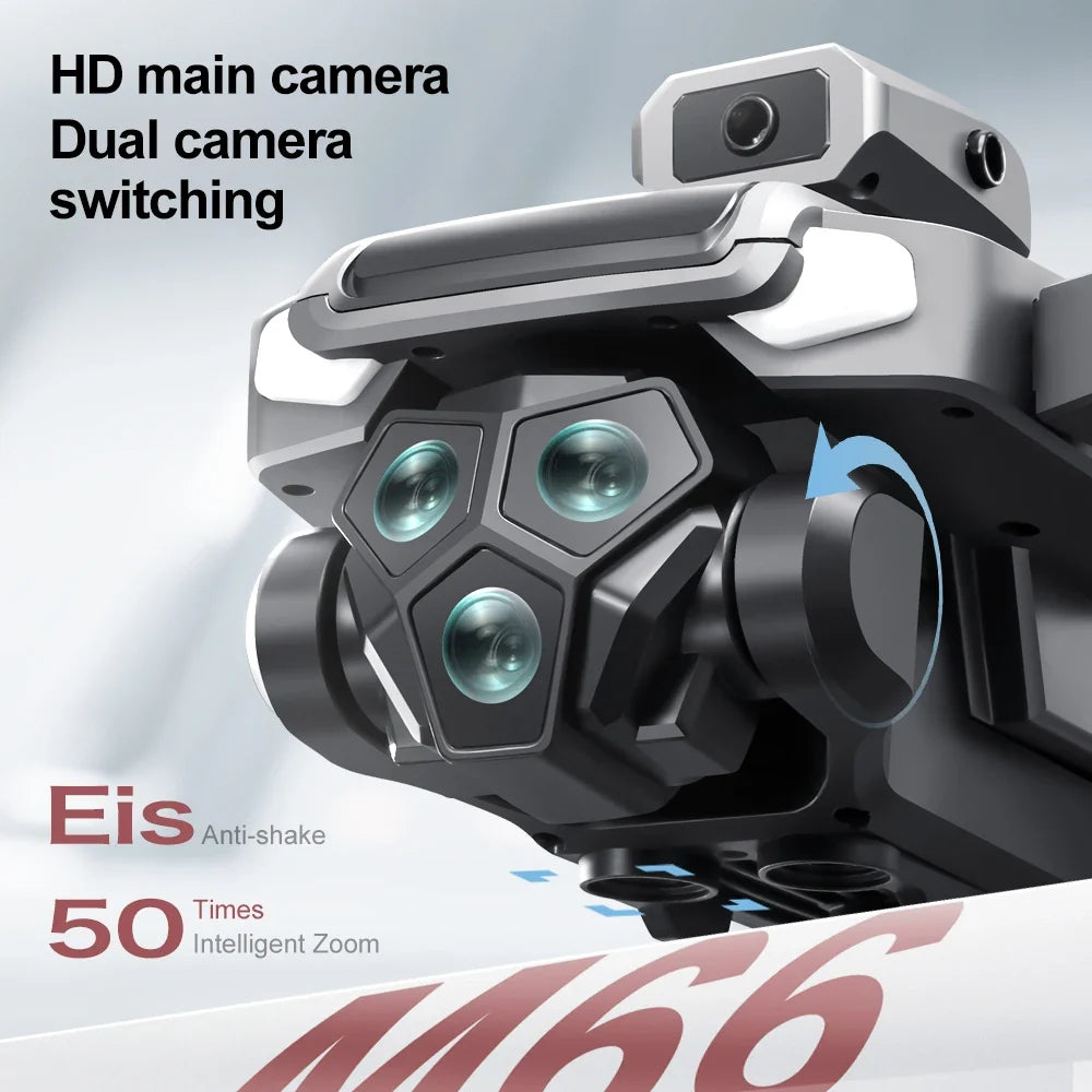 New M66 Drone HD Folding Remote Control with Camera and Screen 5G FPV