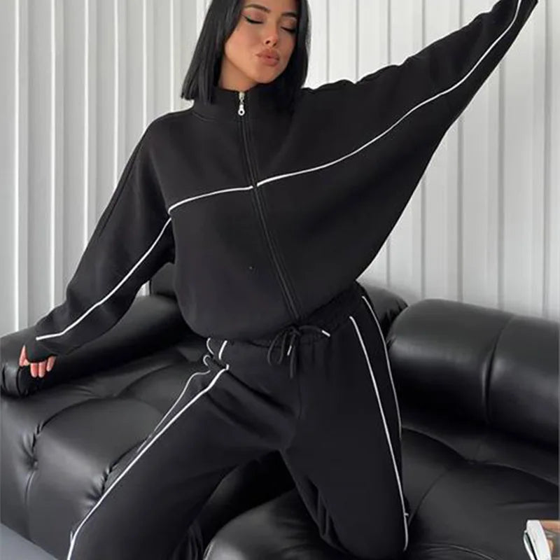 New Cross-Border European American Casual Set: Long-Sleeve