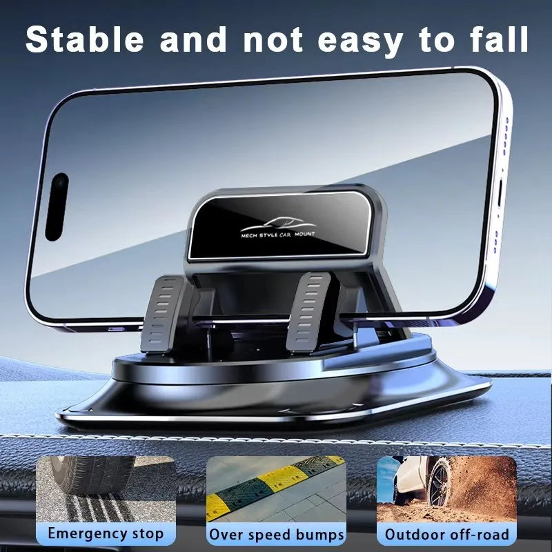 Car Phone Mount Anti Slip Silicone Dashboard Phone Holder 360-Degree