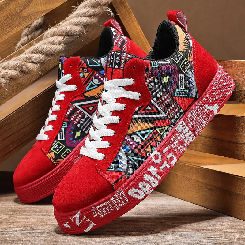 Breathable Sports Shoes, Skateboard Shoes, Men's Heart and Music