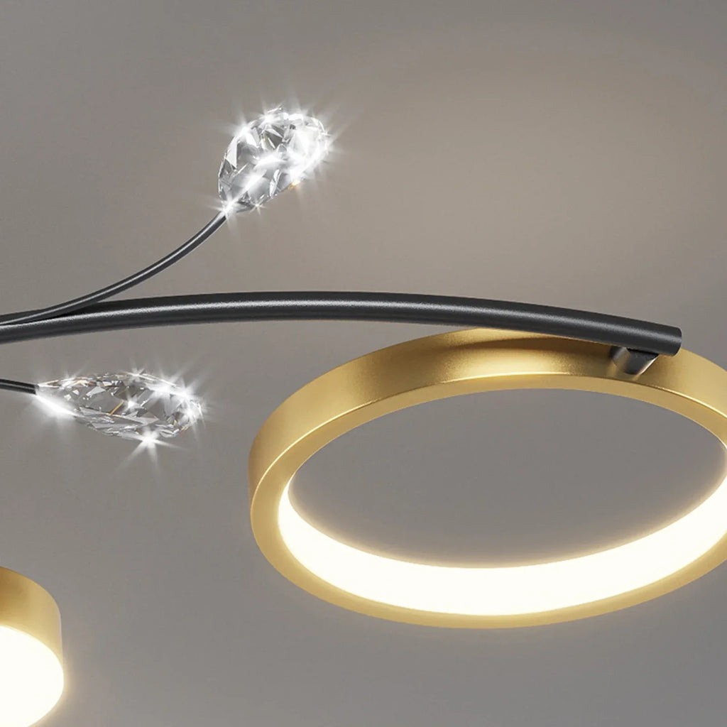 IRALAN Modern LED Chandeliert round chandelier Living room  lights smart remote control chandelier  room Interior Kitchen light