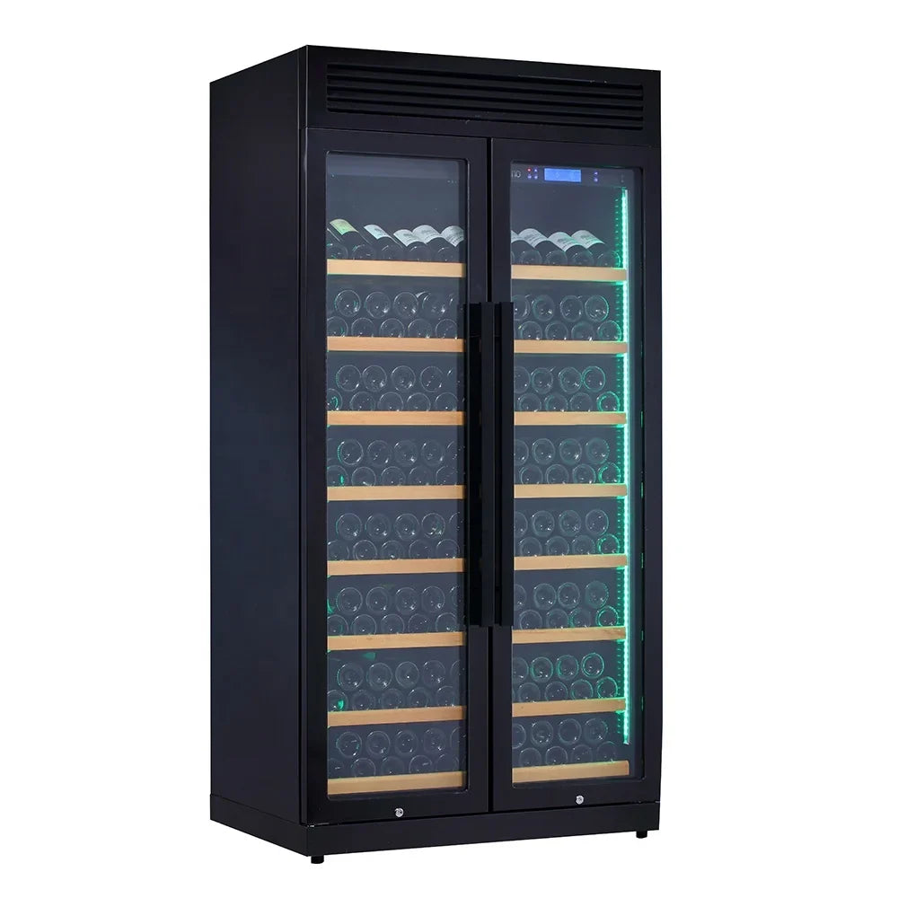 Quiet Operation Wine Cellar Compressor Wine Cooler 320 Bottle Refrigerator for Home Bar Club Private Collection Storage