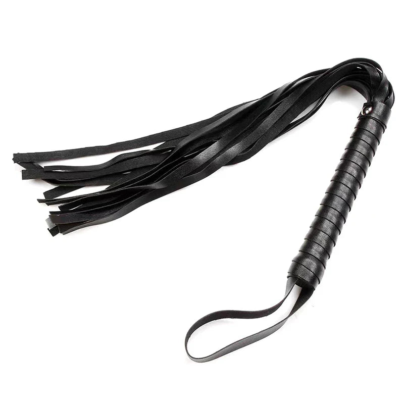 ★▲1PC Pu Leather Pimp Whip Racing Riding Crop Party Flogger Hand Cuffs Queen Colourful Horse Riding Whip