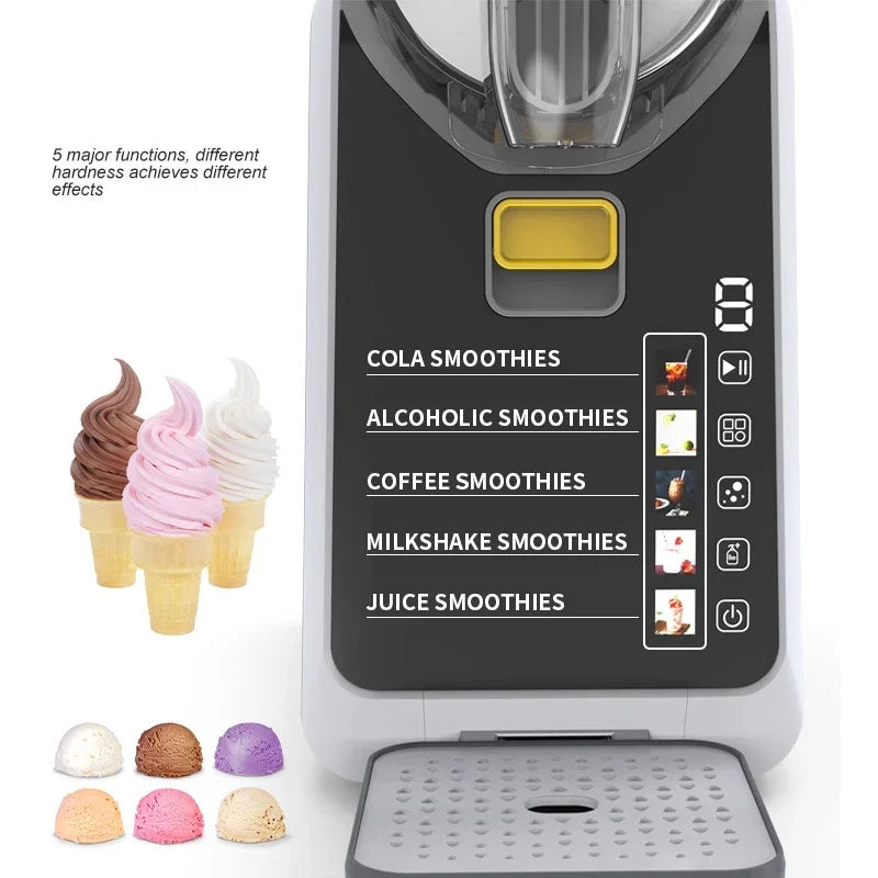 Snow Melting Machine Small Household Cold Drink Slush Machine Smoothie Beverage Machine Milkshake Shaved Ice Full Set