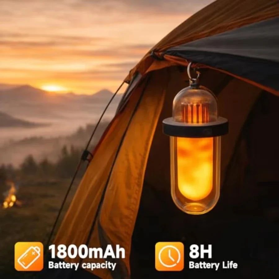Mini Portable Camping Lantern | Rechargeable LED Keychain Flashlight | Outdoor & Emergency Light