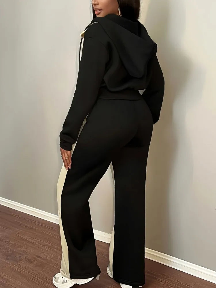 2 Piece Women Sets Autumn Winter Matching Sets Two Pieces Sets Long
