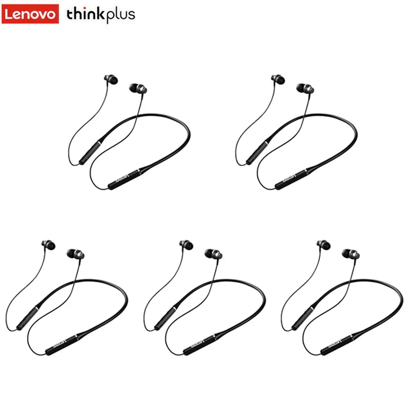Lenovo HE05X Neckband Earphones Wireless Bluetooth 5.0 Earbuds Waterproof Sport Headset With Mic Magnetic Neckband Earphone New