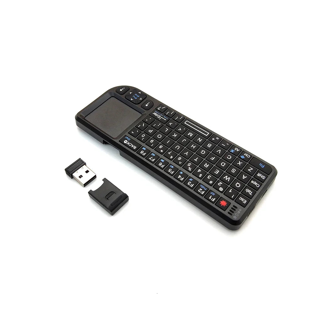 Kebidumei A8™ 3-in-1 Mini 2.4G Wireless Keyboard with Touchpad & Mouse – Backlit, Rechargeable, English & Russian | FlipStylez LLC®