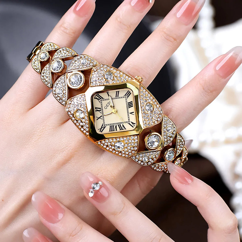 New Women Watch Light Luxury Brand Diamond Inlaid Bracelet Watches