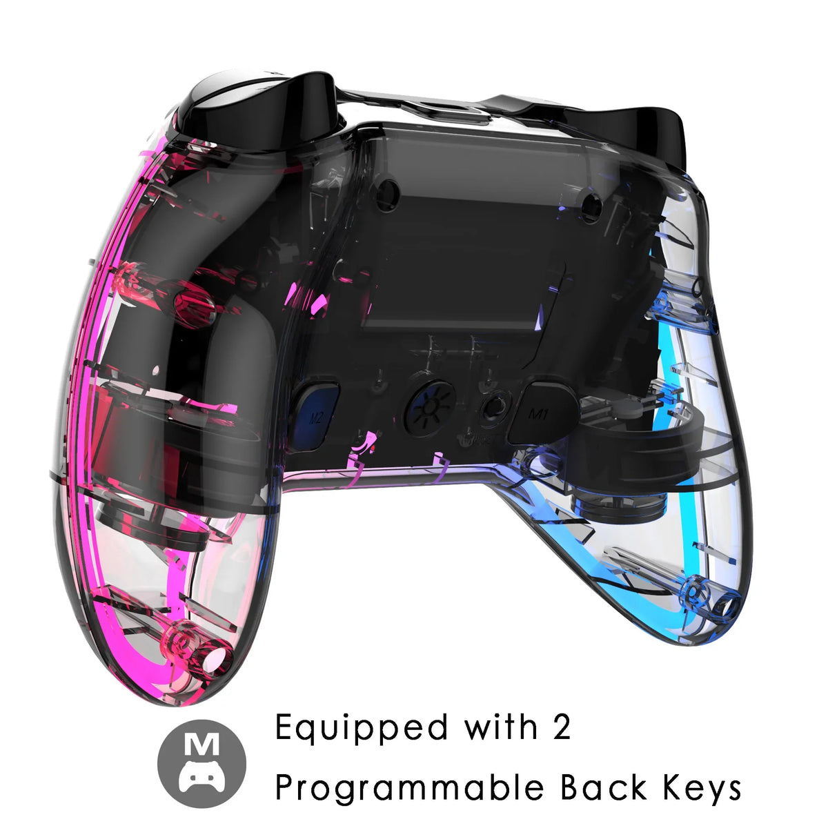 Wireless Game Controller SW123 for Switch2/Switch/PC with Dual-Motor Vibration,Six-Axis Motion Sensing,RGB Lighting&Turbo