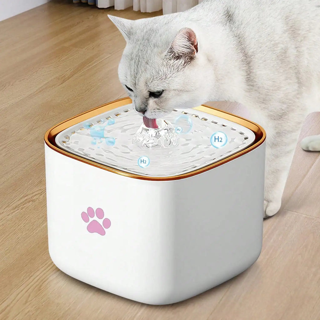3L/101.45oz pet water fountain, suitable for cats and dogs, with automatic fountain and filter, quiet water circulation system,