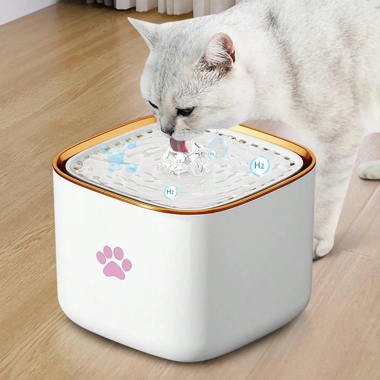 3L/101.45oz pet water fountain, suitable for cats and dogs, with automatic fountain and filter, quiet water circulation system,