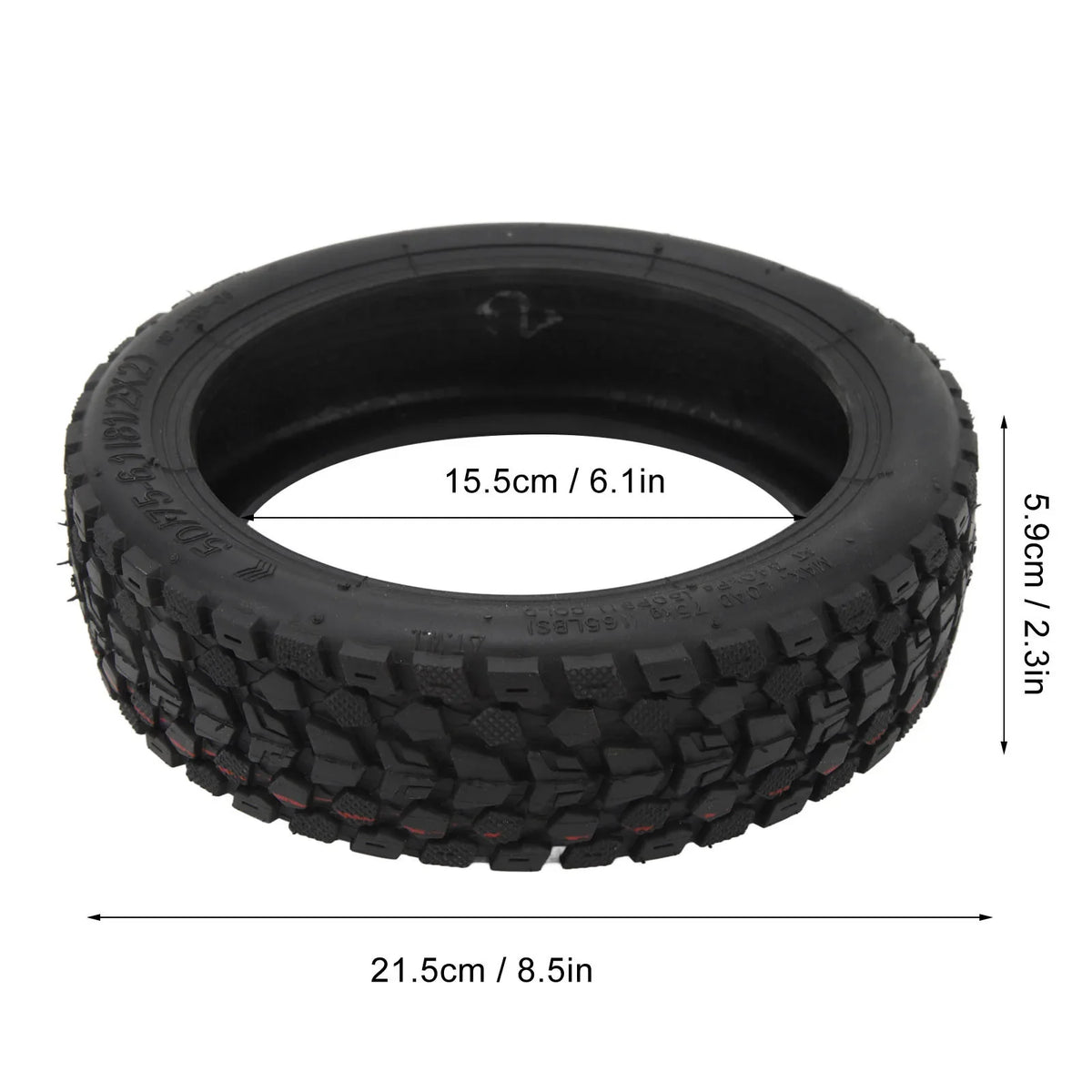 50/75‑6.1 Electric Scooter Tire Replacement Electric Scooter Vacuum Tire Anti Puncture Honeycomb Electric Scooter Wheels new
