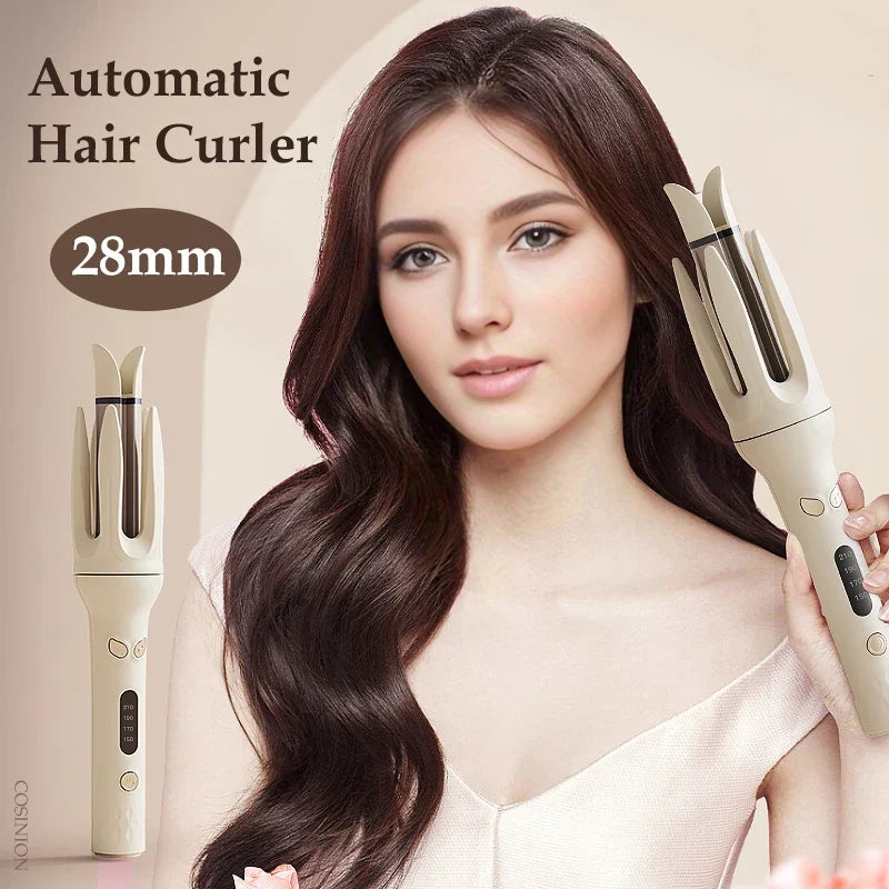 Automatic Hair Curler 28mm Negative Ions Electric Ceramic Curling Hair