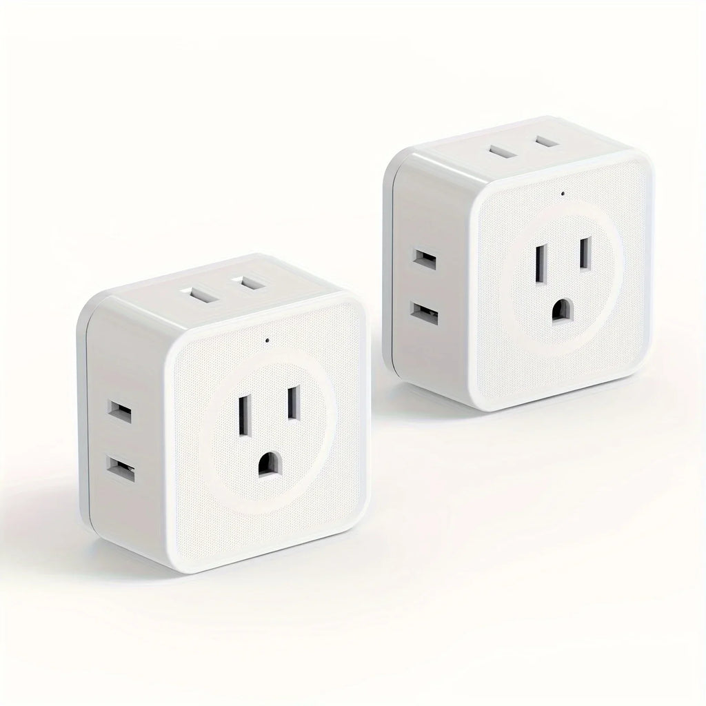 5 Way Multi Plug Outlet Extender, Wall Outlet Expander, Small