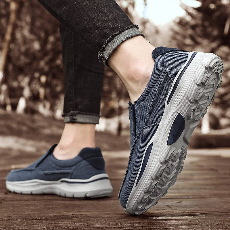 Men's Shoes Comfortable Canvas Shoes Breathable Loafers Men's Walking Sports Shoes Men's Trendy Casual Sports Shoes