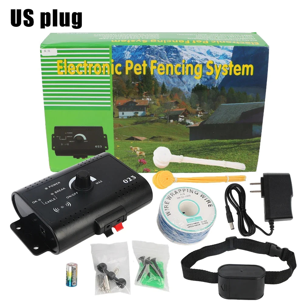 Waterproof Electronic Pet Fence System Containment Dog Training Collar Electric Dog Fence Pet Accessories Sound Shocked Collar