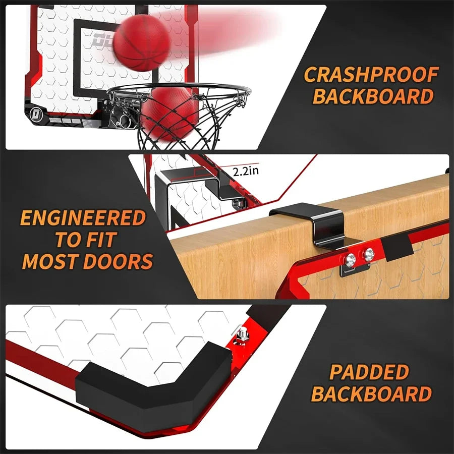 Basketball Hoop Indoor for Kids and Adults, Basketball Hoop for Door