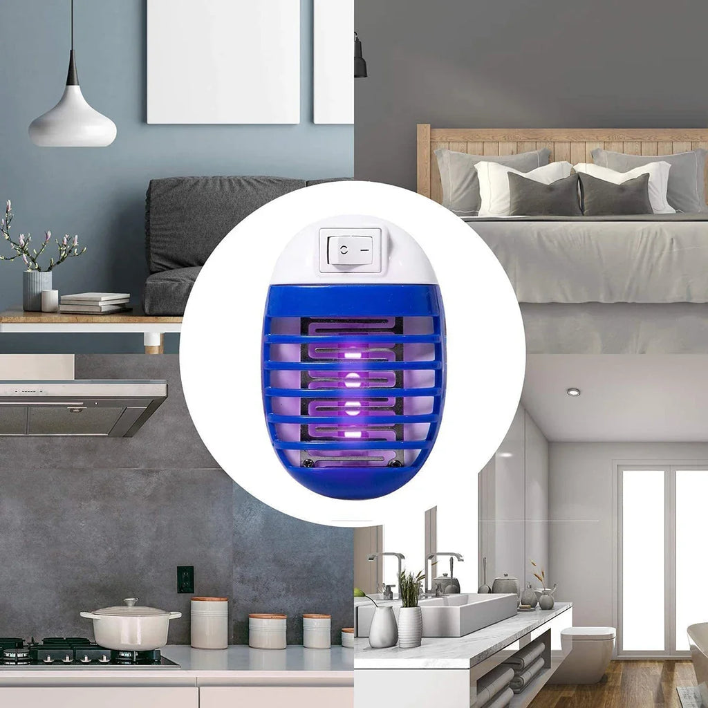 2pcs LED Socket Mosquito Killer Lamp Us/eu Plug Electric Mosquito Fly
