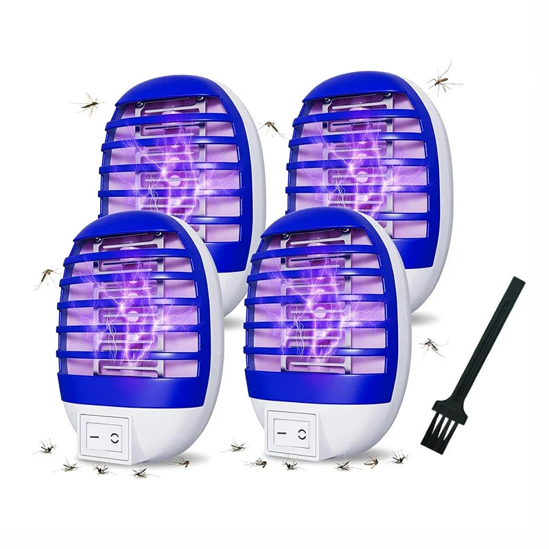 2pcs LED Socket Mosquito Killer Lamp Us/eu Plug Electric Mosquito Fly