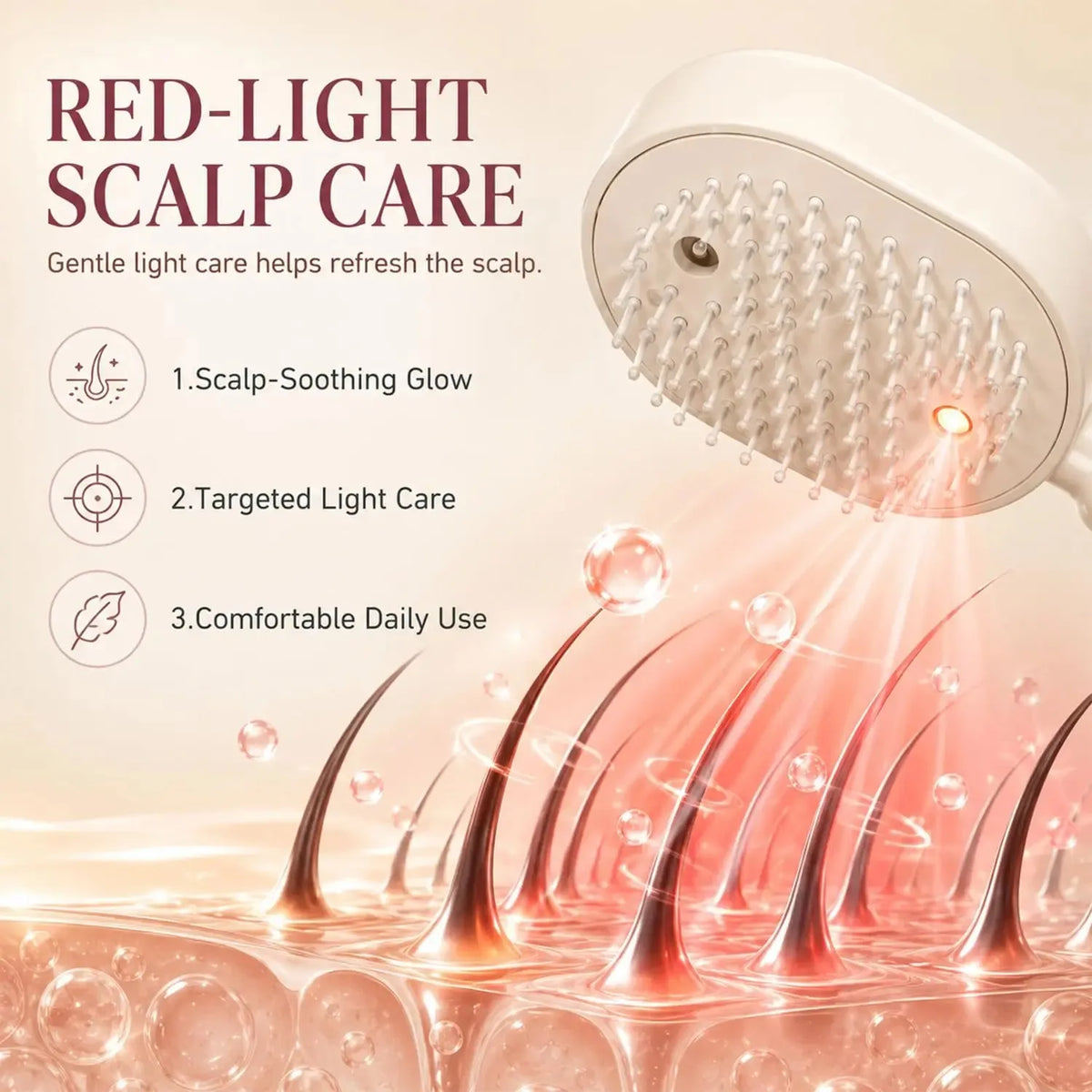 Electric Steaming Hair Straightener Brush Electric Spray Air Cushion