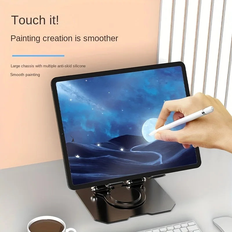 360° Rotatable Tablet Stand Adjustable Foldable Desktop Stand Holder