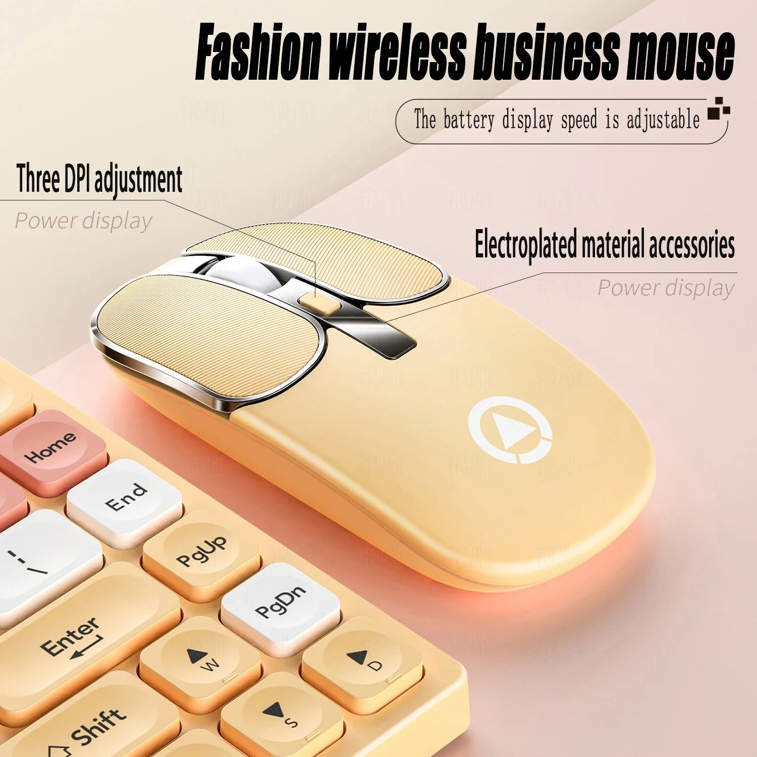 FALAIXILUO™ KM-02 Wireless Keyboard & Mouse Set – Bluetooth & 2.4G Dual-Mode, Type-C Rechargeable, 1600 DPI, Ergonomic, Waterproof, Carbon, Bean Paste & Chalk | FlipStylez LLC®