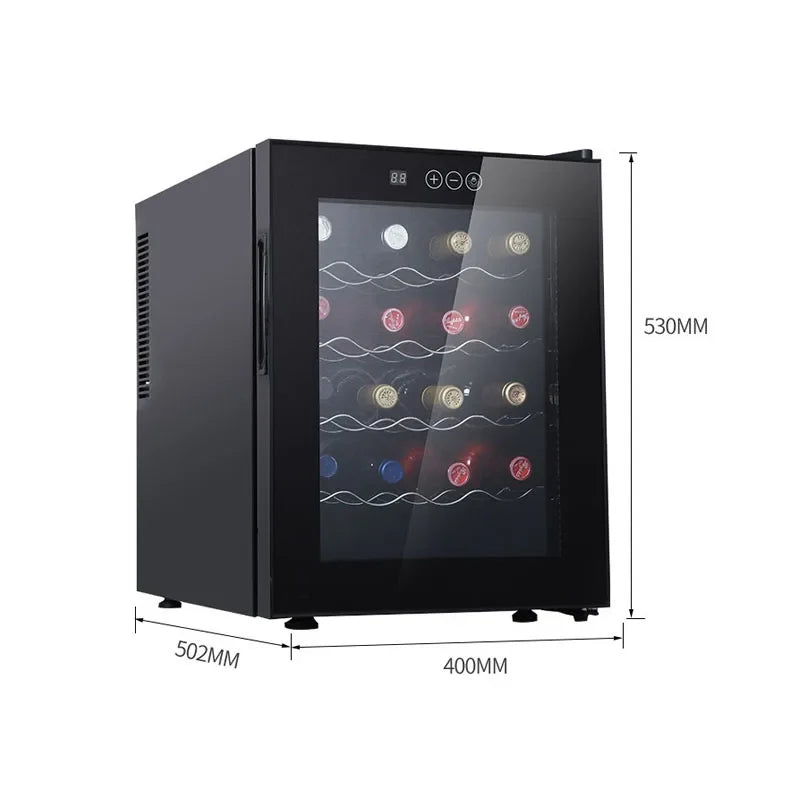46L Freestanding Wine Cooler Refrigerator 20-Bottle Wine Cabinet Fridge for House hold or Hotel Use Electric Power Source