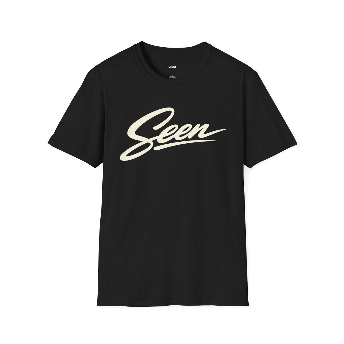 Seen Script T-Shirt | Retro Handwritten Logo Tee