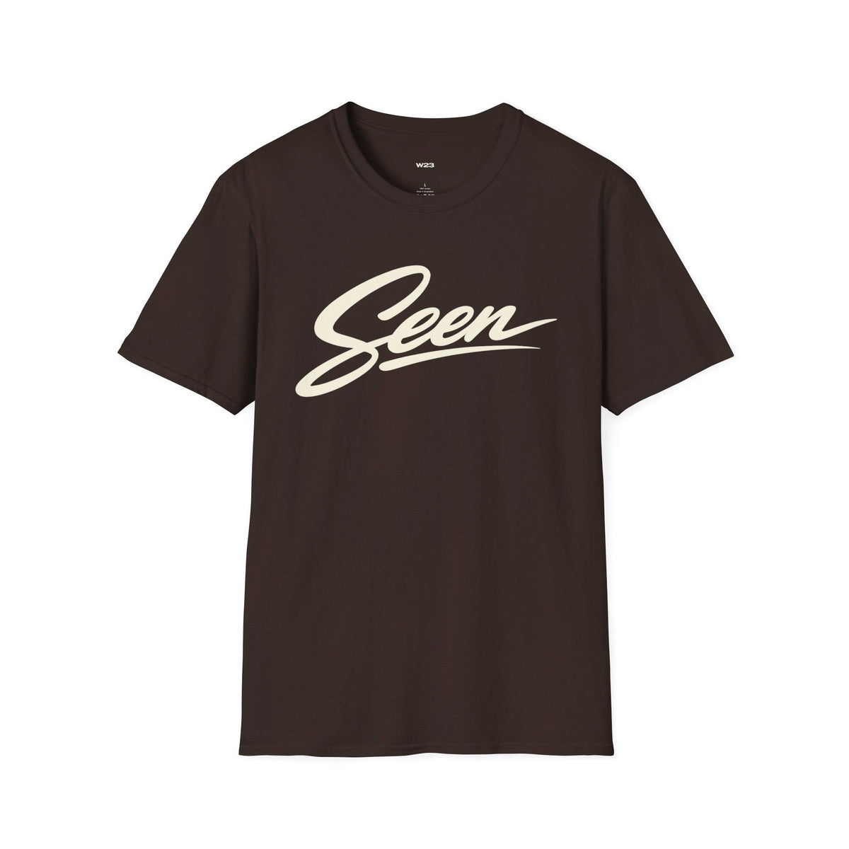 Seen Script T-Shirt | Retro Handwritten Logo Tee