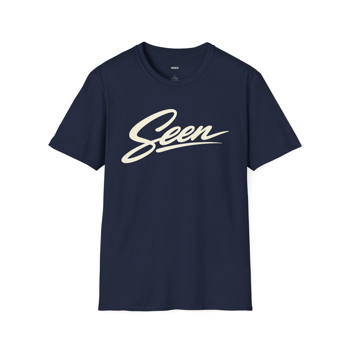 Seen Script T-Shirt | Retro Handwritten Logo Tee