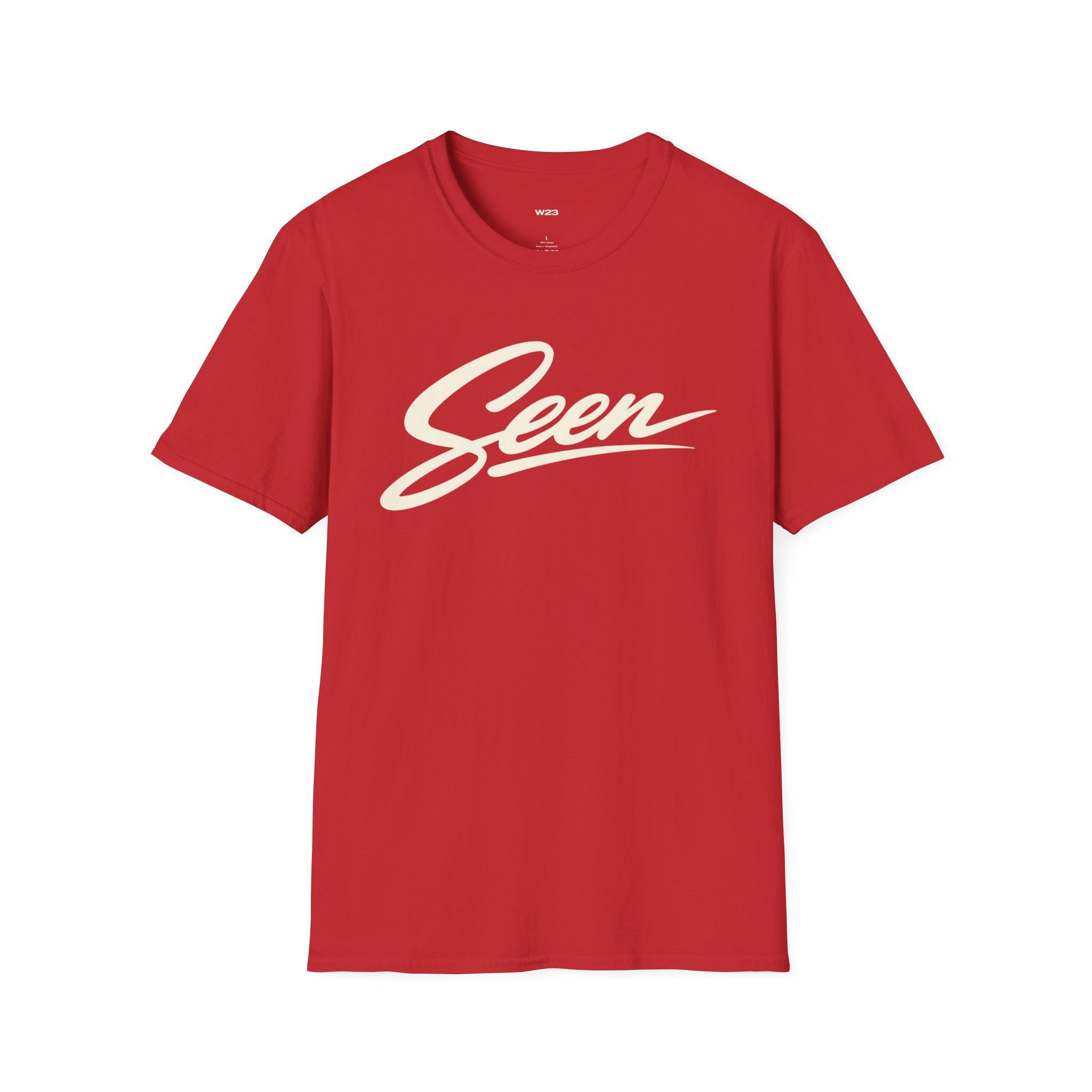 Seen Script T-Shirt | Retro Handwritten Logo Tee