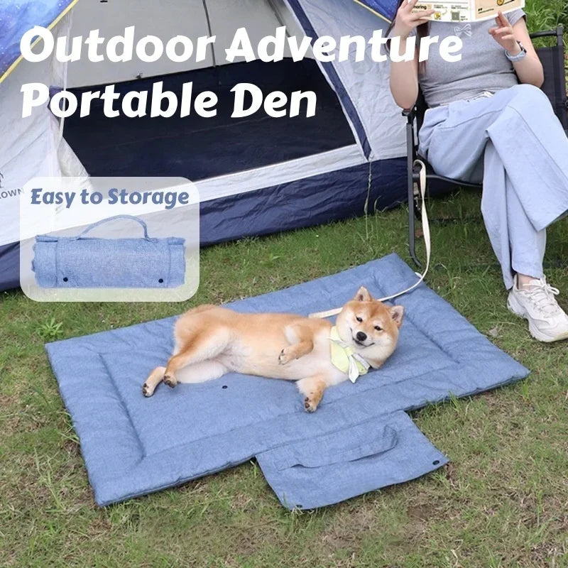 All-Season Portable Pet Bed for Outdoor & Indoor Use: Waterproof