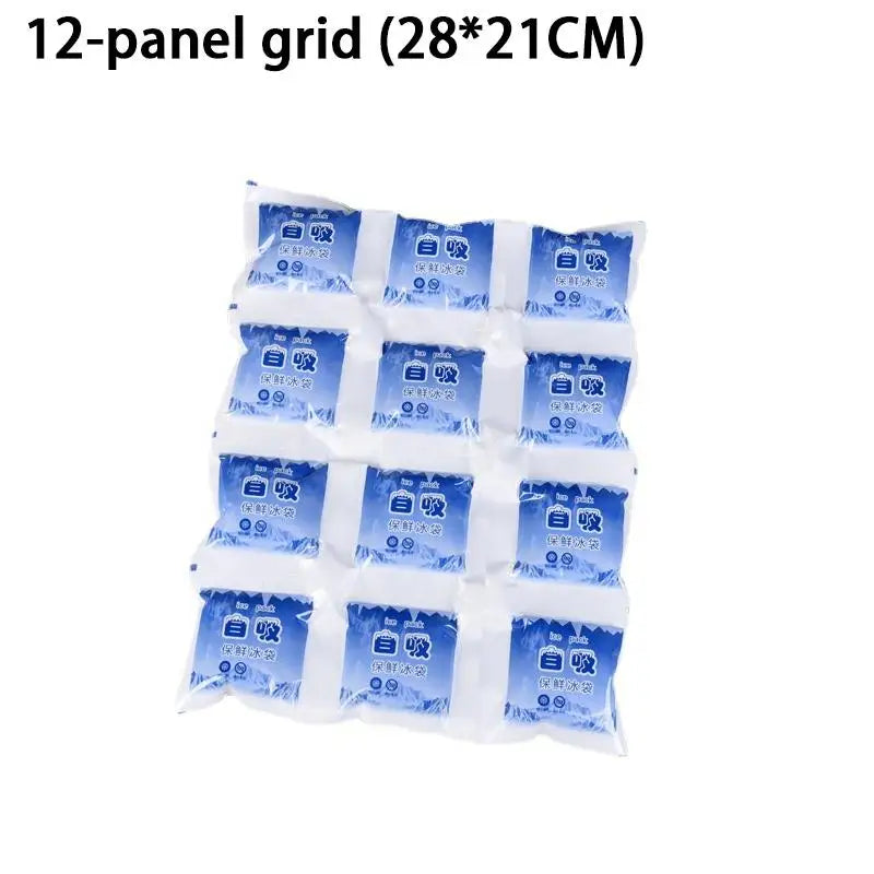Reusable Gel Cooler Bag with 12 16 24 Grids for Food Can Wine Fresh Keeping for Outdoor Picnic Camping Storage