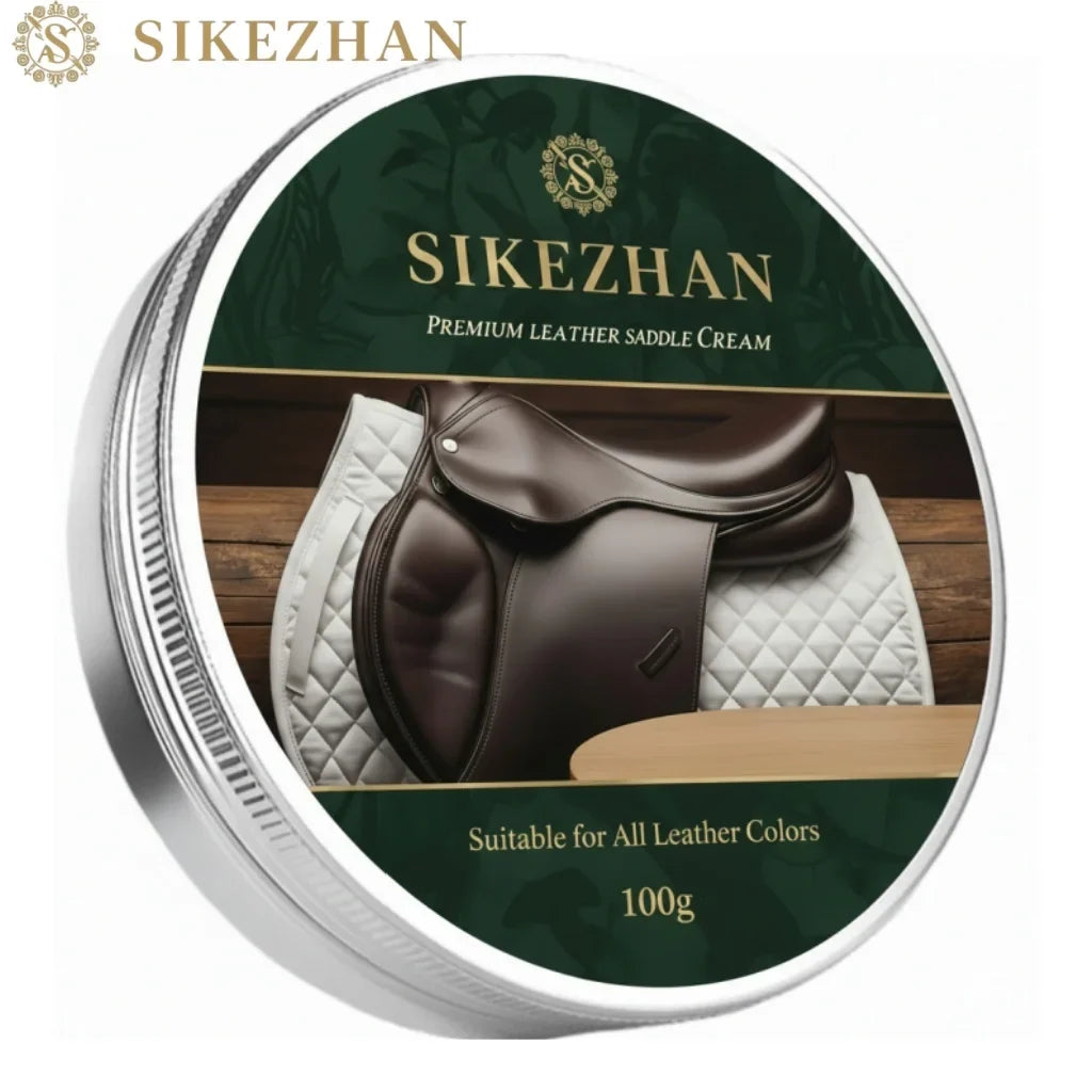 Premium Leather Saddle Cream - Anti-Crack & Waterproof Conditioner for Equestrian Tack, Horse Saddles, Bridles, Boots