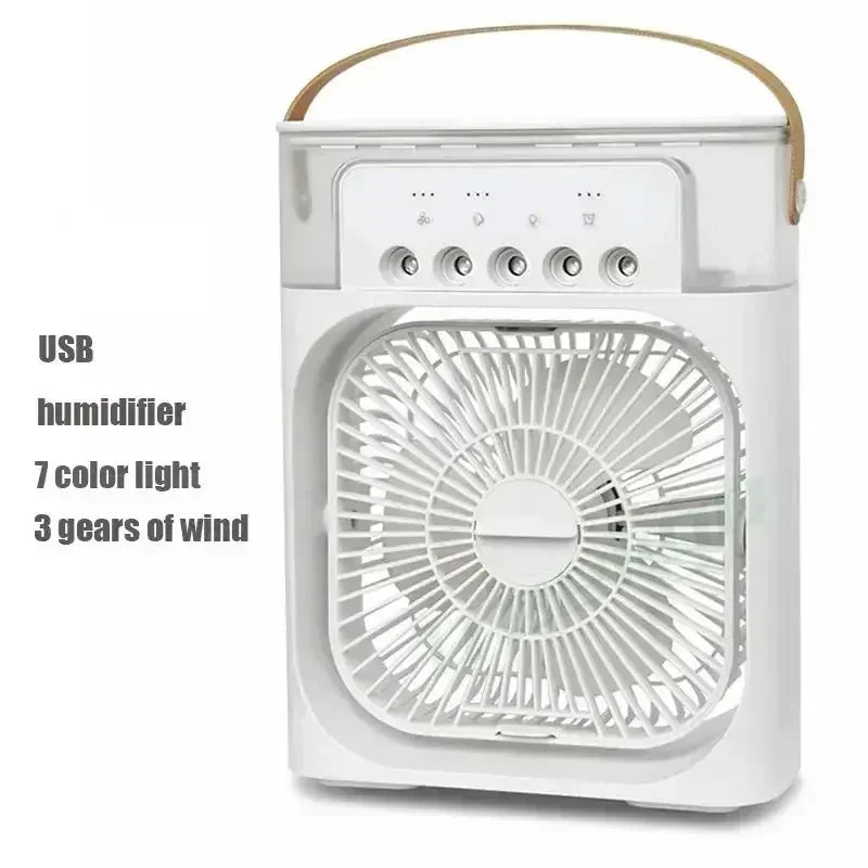 3 in 1 New Fan Air Conditioner Household Small Air Cooler LED Night