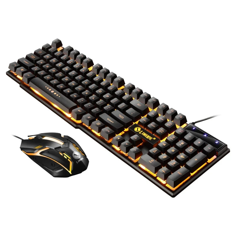 GTX300™ Wired RGB Gaming Keyboard & Mouse Combo – Rainbow LED Backlit, 104 Keys | FlipStylez LLC®