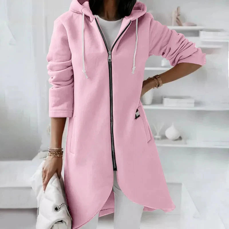 Oversized Zip-Up Streetwear Hoodie Women