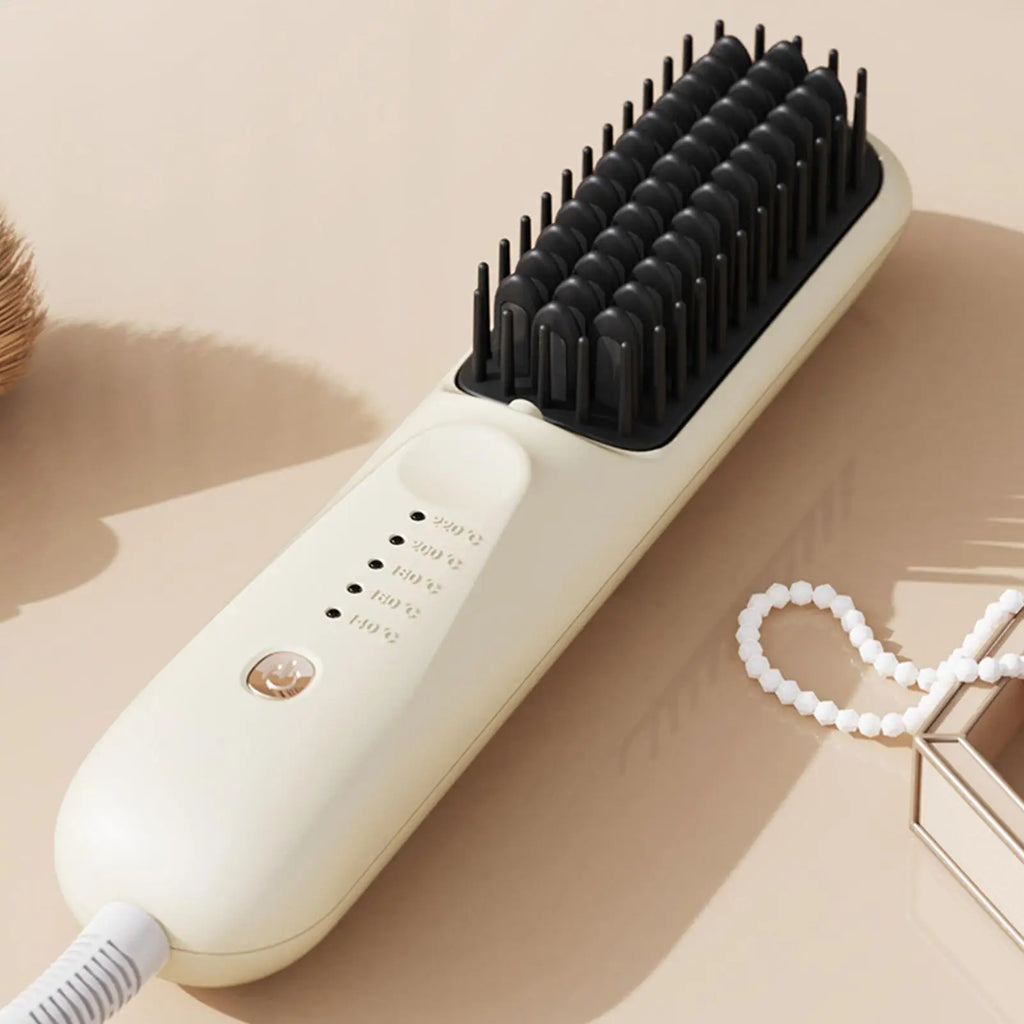 5-Mode Heating Hair Straightening Brush Negative Ion Multi-Temp Brush