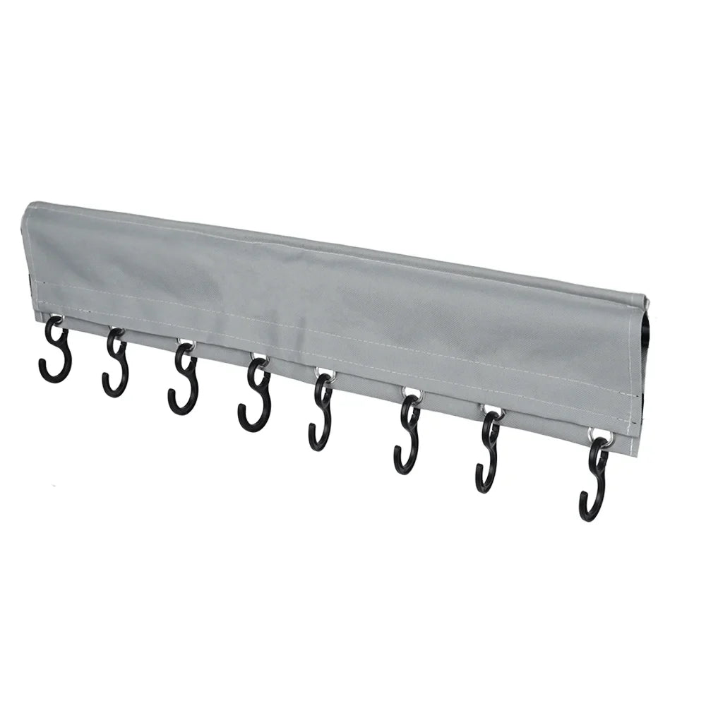 Camping Coat Hooks Racks Clothes Hook Rail with Piping for Caravan